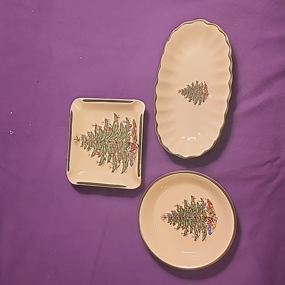 Culbertson original Christmas tree, set of 3 dishes - Picture 1 of 7